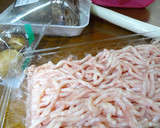 簡単♪蓮根と鶏ミンチの団子♪(お弁当編)作り方1写真