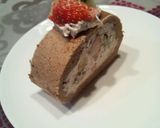 フルーツいっぱいココアロールケーキ♪作り方16写真
