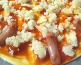 チビ大好き❤ポテトとウインナーのマヨピザ作り方8写真
