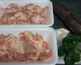 鶏せせりとサツマイモのガーリック炒め作り方1写真