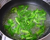 梅昆布茶で♪　菜の花のおひたし作り方1写真