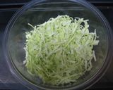 キャベツとハムのシンプルサラダ☆しそ風味作り方1写真