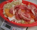 シリコン鍋で野菜炒めの下ごしらえ作り方1写真