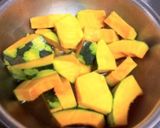 かぼちゃと枝豆の小鉢作り方2写真