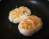 チーズ入り豆腐カニバーグなめこ甘酢だれ作り方10写真