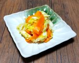 春キャベツとにんじんのリボンサラダ作り方3写真