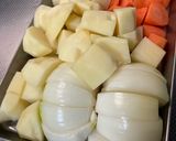 久原あごだしつゆの肉じゃが作り方1写真