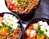 手抜きなのに美味い！納豆キムチとうふ丼作り方2写真