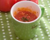 チンするだけ丸ごとトマトとチーズのスープ作り方6写真