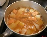 大根と甘鮭の味噌煮作り方3写真