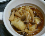 めんつゆで簡単♪揚げ豆腐のきのこあんかけ作り方6写真