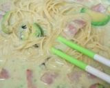 簡単☆アボカドのチーズクリームパスタ作り方4写真