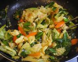 豆腐でぼりゅーむアップ↑野菜だけ炒め♪作り方6写真