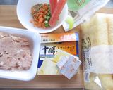 パリパリ巾着入り♡五目チーズ味つくね作り方1写真