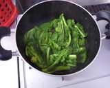 菜の花をシャキっとオリーブオイルと胡麻で作り方3写真