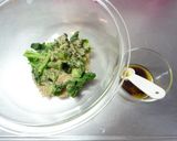 菜の花をシャキっとオリーブオイルと胡麻で作り方5写真