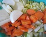 野菜ごろごろ手羽元のトマト煮作り方1写真