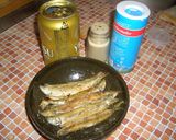 フライパンでワカサギ炒め（塩コショウ味）作り方4写真