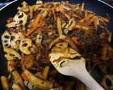 レンコンとひじきの味噌チャプチェ作り方3写真