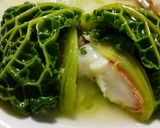 お雑煮　餅生ハムチーズのロールキャベツ作り方8写真