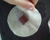 餃子の皮のｱﾙﾌｧﾍﾞｯﾄﾁｮｺ包み☆作り方2写真