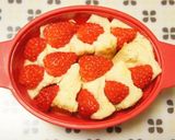 朝食にレンジで簡単♪苺のパンプディング作り方3写真