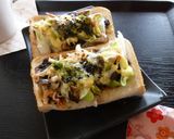 葱×シメジのわさび海苔風味のトースト作り方6写真