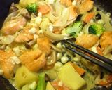 チーズ*チーズ 鮭と野菜の和風豆乳煮作り方12写真