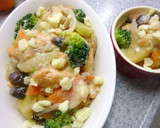 チーズ＊チーズ　鮭と野菜の和風豆乳煮作り方14写真