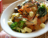チーズ＊チーズ　鮭と野菜の和風豆乳煮作り方16写真