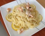エビとシラスのレモン風味パスタ作り方7写真