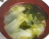 白菜とワカメの中華スープ作り方6写真