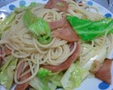 お吸い物の素で！春キャベツのパスタ作り方4写真