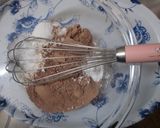 豆腐de簡単♪炊飯器ケーキ(ココア味)作り方1写真