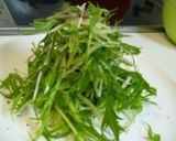 水菜のアンチョビのタワーサラダ作り方3写真