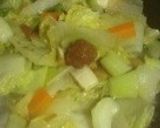 塩糀と梅干しでスープ 〜白菜〜作り方2写真