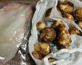 酒粕とつゆの素で味付里芋といかの一夜干し作り方1写真