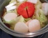 栄養たっぷり重ねキャベツのトマトシチュー作り方5写真