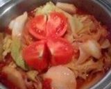 栄養たっぷり重ねキャベツのトマトシチュー作り方6写真