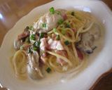 牡蠣とベーコンnoクリームパスタ作り方6写真