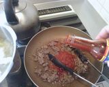 挽肉とトマトの普通のパスタ作り方4写真