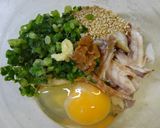 リメイク☆干物deお好み焼き☆鯵玉編☆作り方1写真