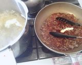 挽肉とトマトの普通のパスタ作り方5写真