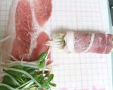 ☆超節約☆豆苗ともやしの豚肉巻き作り方3写真