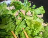 捨てないで!レタスの外葉と卵の中華風炒め作り方5写真