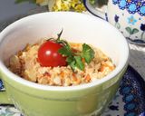 ツナ＊トマ＊チーズの炒り豆腐deCup飯作り方8写真