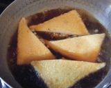 高菜漬け入りの生揚げの肉詰め煮作り方5写真
