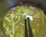 豚肉×豆苗×豆腐と酒粕塩麹のお吸い物作り方6写真