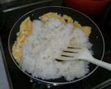 じゃことほうれん草のチャーハン作り方3写真