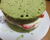 抹茶好きのための♬抹茶のデコケーキ♥作り方18写真